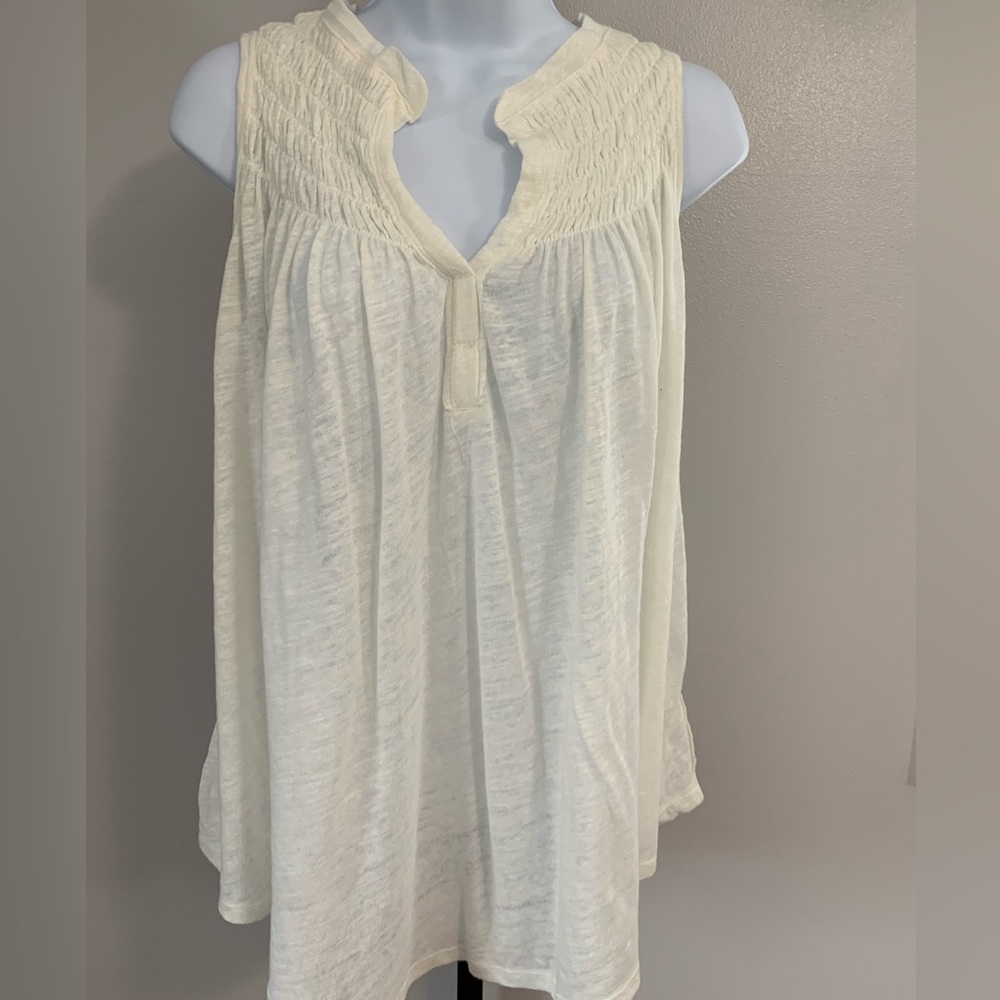 NWT We The Free - Free People Cream Relaxed Bib Collar Tank